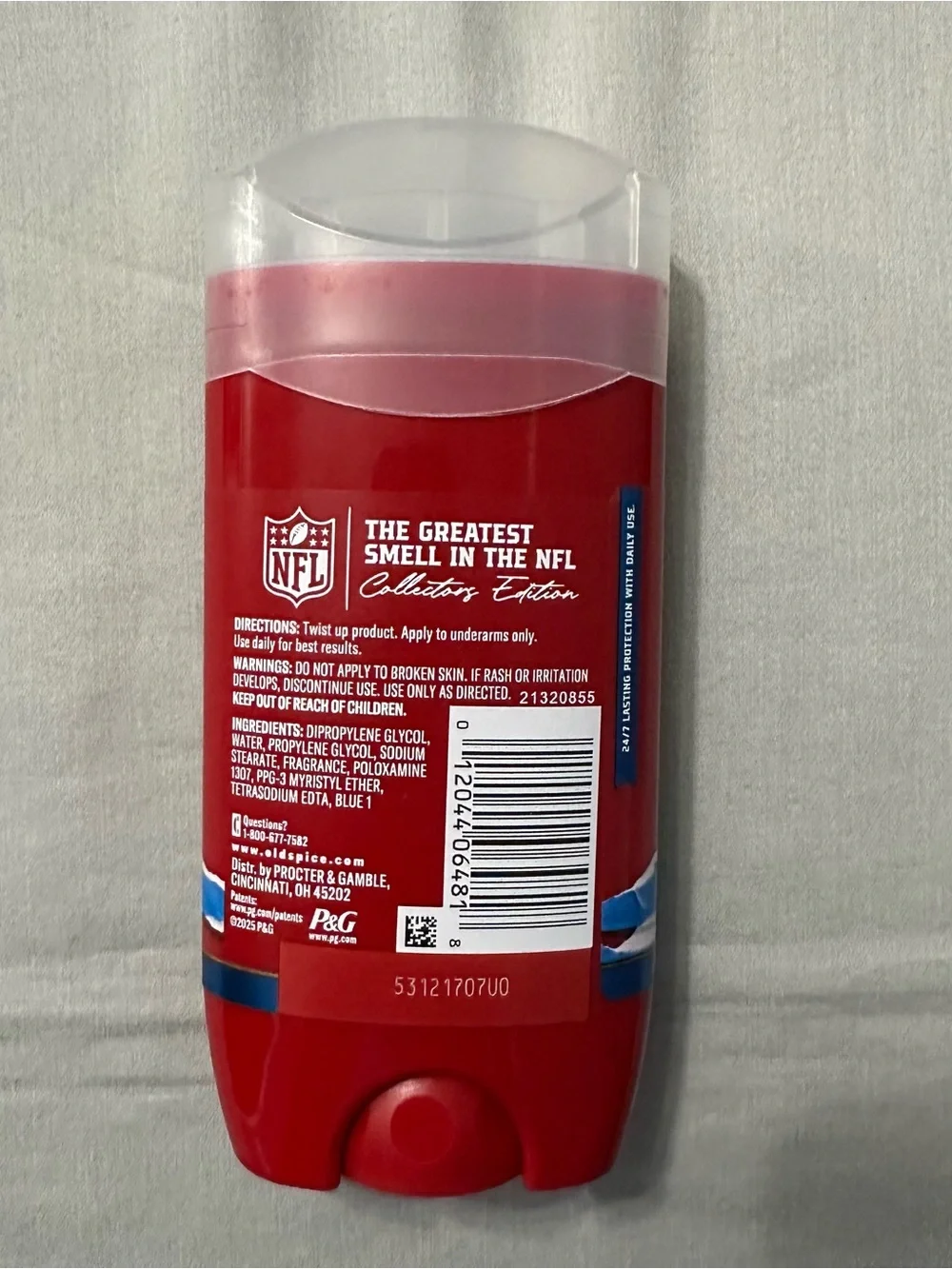 Lot of 5 Old Spice Goff The Chain Deodorant NFL Collector Edition Jared Goff 3oz